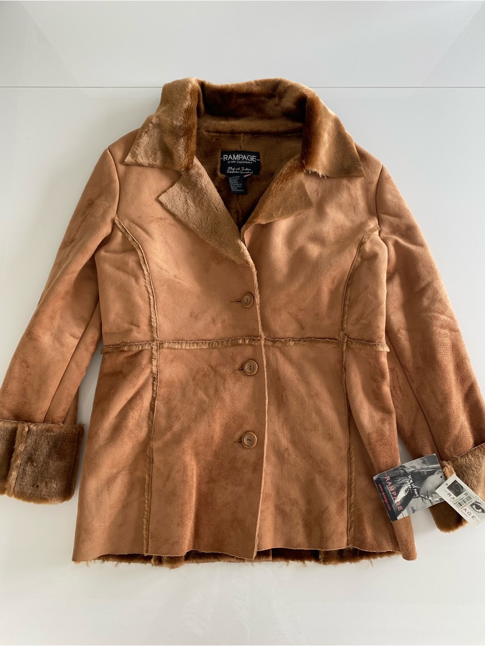 Y2K Rampage NWT Camel Coat XL